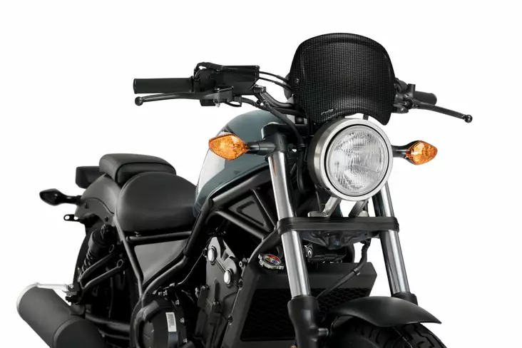 Puig Front Plate Abs Honda Cmx500 Rebel C/Carbon Look - Moottoripyörän tuulisuojat - D357785 - 1
