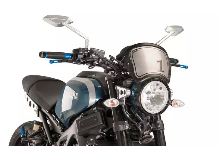Puig Front Plate Yamaha Xsr900 16'-18'C/Carbon - Moottoripyörän katteet & tuulenohjaimet - D302055 - 1