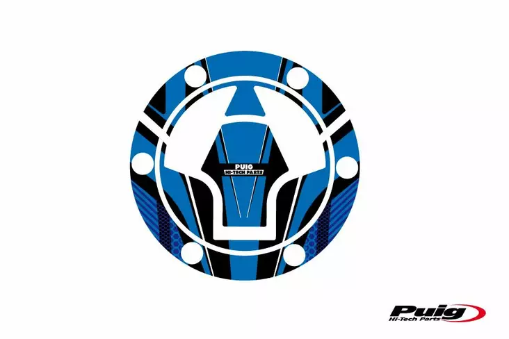 Puig Fuel Cap Cover Mod. Radical Kawasaki C/Blue - Moottoripyörän tarrasarjat - D301405 - 1