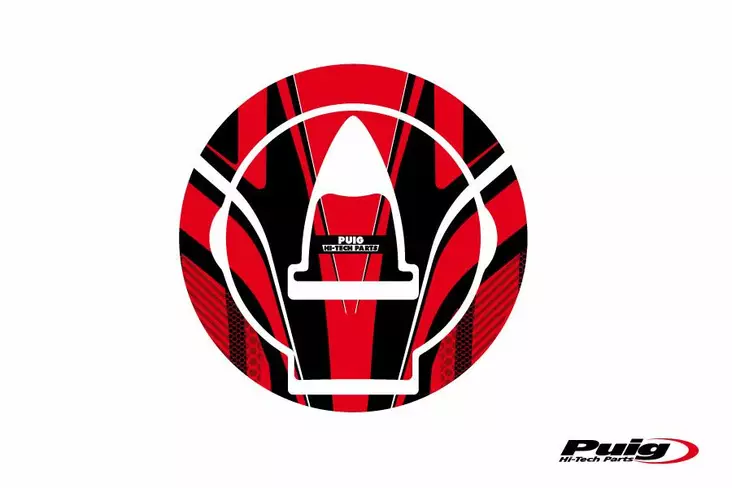 Puig Fuel Cap Cover Radical Ducati C/Red - Moottoripyörän tarrasarjat - D299485 - 1