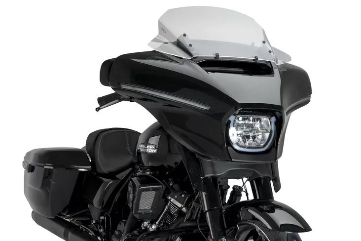 Puig High-Road Touring Screen Harley Davidson Road Glid - Moottoripyörän tuulisuojat - D523735 - 1