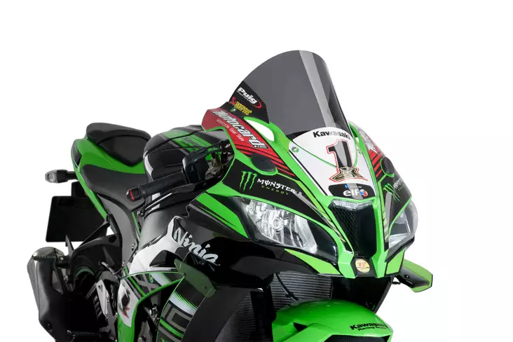 Puig Racing Screen Kawasaki Zx-10R/Rr 16'-18' C/Dark Sm - Moottoripyörän tuulisuojat - D303125 - 1