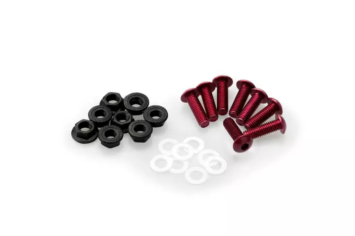 Puig Screw Kit C/Red - Moottoripyörän tuulisuojien tarvikkeet - D58835 - 1