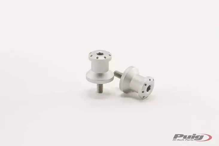 Puig Spools By Pair Hi-Tech Parts Diam.6Mm C/Silver - Moottoripyörän kaatumatapit - D299065 - 1