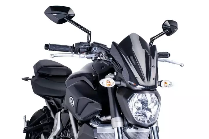Puig Windshield New Gen Sport Yamaha Mt07 14'-17' C/Car - Moottoripyörän tuulisuojat - D300495 - 1