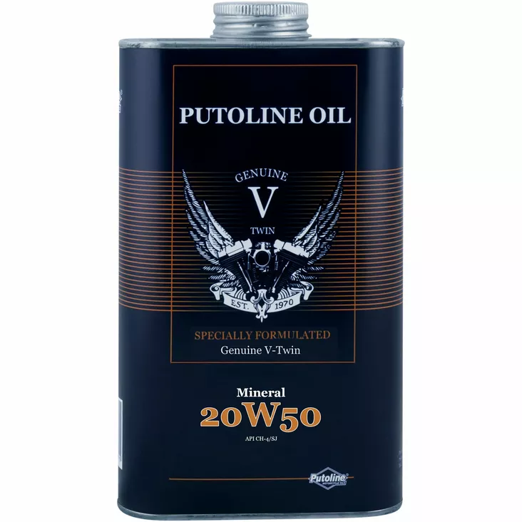 Putoline V-Twin Mineral 20W-50- 1L (6) - 4-tahtiöljyt - D546345 - 1