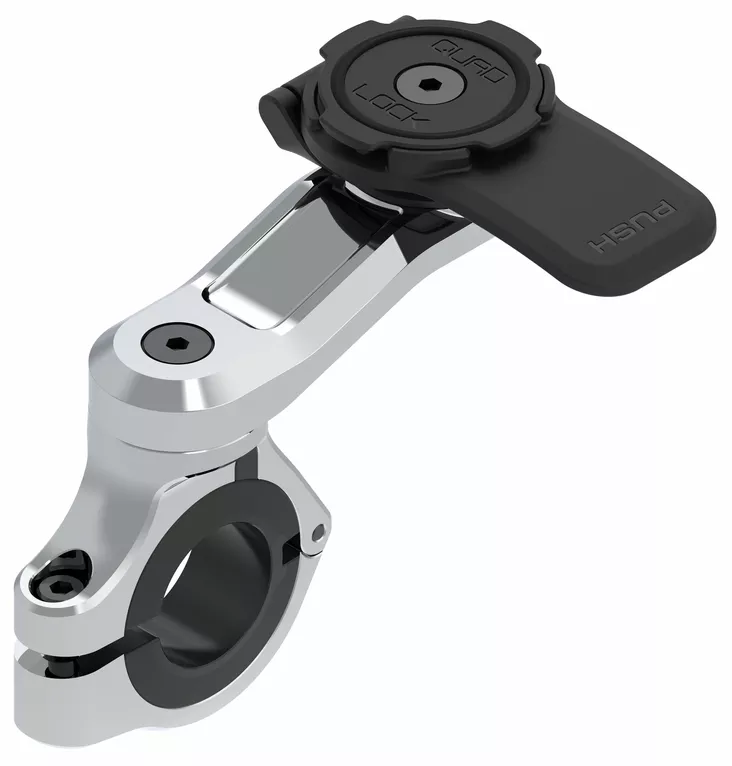 Quad Lock Motorcycle Handlebar Mount Pro Chrome - Matkapuhelin-, Gps- & kameratarvikkeet - D546785 - 1