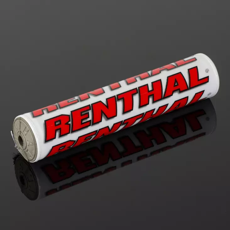 Renthal Shiny Pehmuste Valkoinen/Punainen - Moottoripyörän ohjaustangon pehmusteet - D446325 - 1