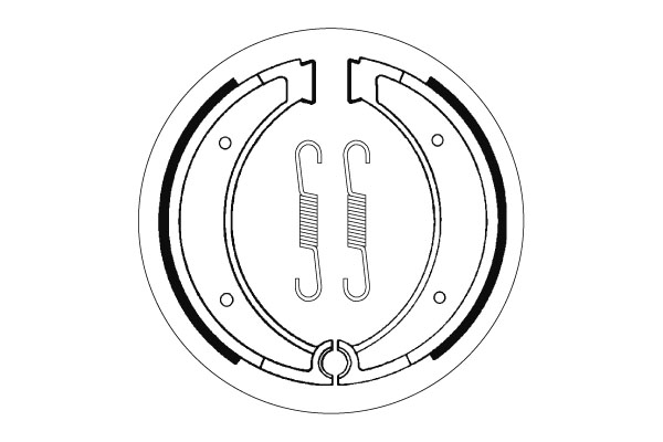 Sbs Jarrukengät - Moottoripyörän jarrukengät - D2435 - 1
