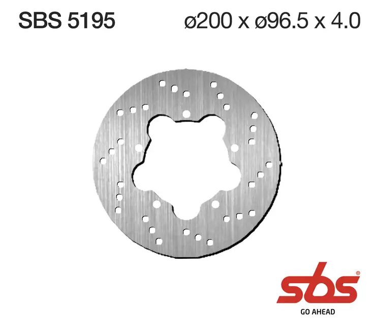 Sbs Jarrulevy Standard - Moottoripyörän jarrulevyt - D241805 - 1