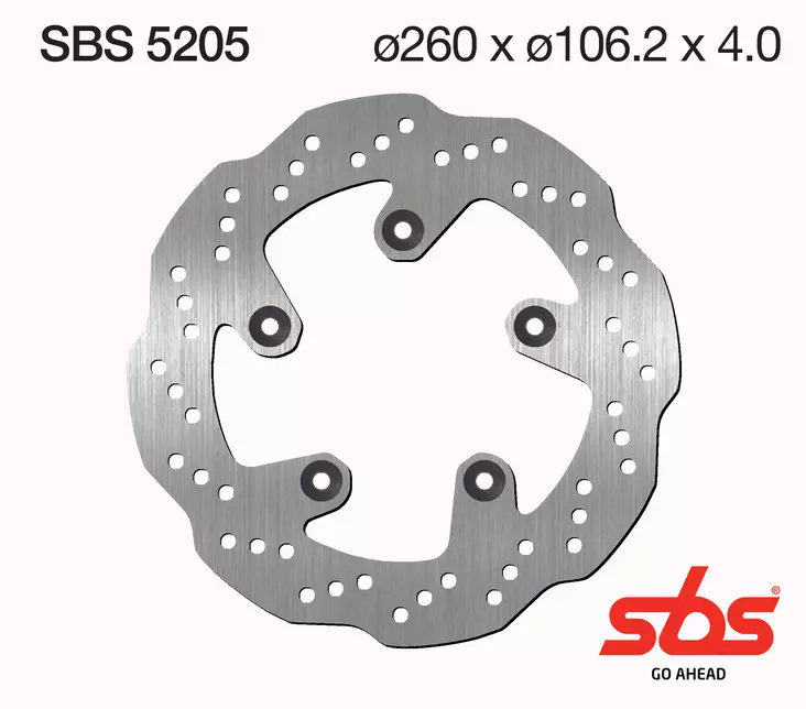 Sbs Jarrulevy Standard - Moottoripyörän jarrulevyt - D241815 - 1