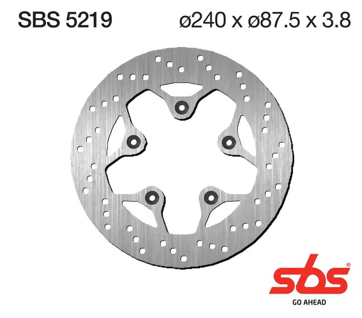 Sbs Jarrulevy Standard - Moottoripyörän jarrulevyt - D241825 - 1