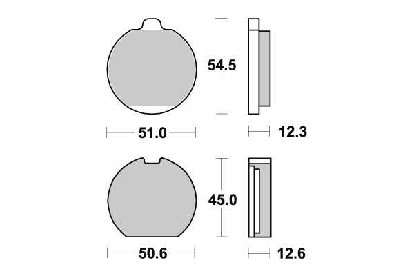 Sbs Jarrupalat Ceramic - Moottoripyörän jarrupalat - D220715 - 1