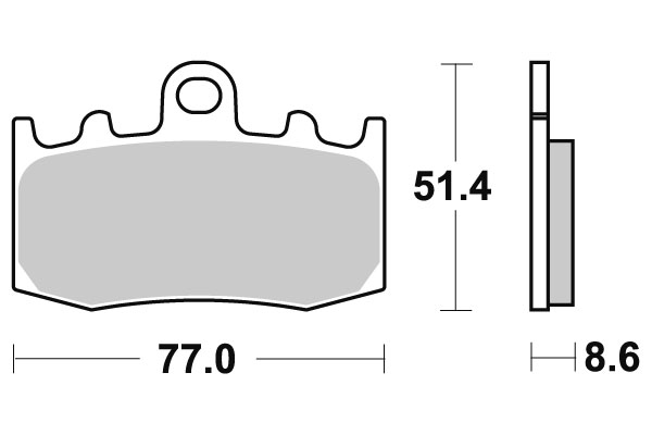 Sbs Jarrupalat Ceramic - Moottoripyörän jarrupalat - D220955 - 1