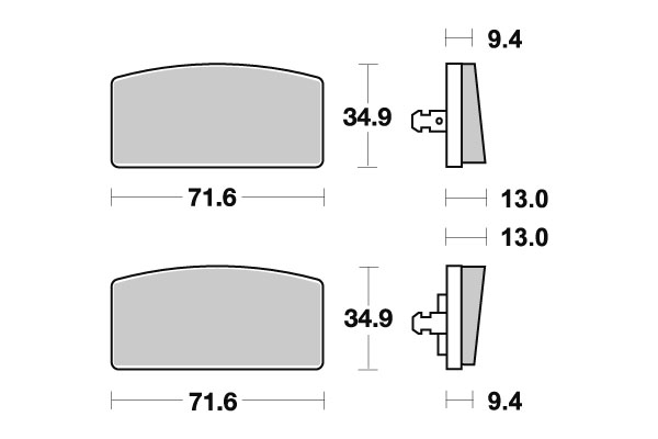 Sbs Jarrupalat Ceramic - Moottoripyörän jarrupalat - D2485 - 1