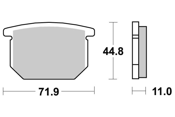 Sbs Jarrupalat Ceramic - Moottoripyörän jarrupalat - D2495 - 1