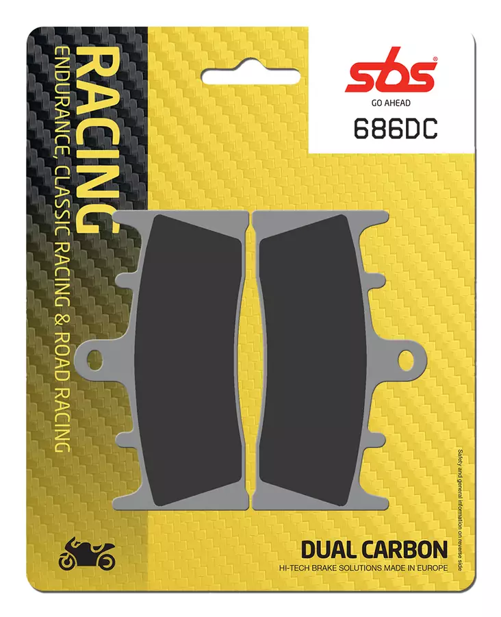 Sbs Jarrupalat Dual Carbon - Moottoripyörän jarrupalat - D2715 - 1