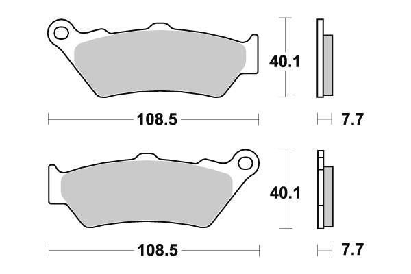 Sbs Jarrupalat Sintered Offroad - Moottoripyörän jarrupalat - D220845 - 1
