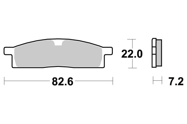 Sbs Jarrupalat Sintered Offroad - Moottoripyörän jarrupalat - D32535 - 1