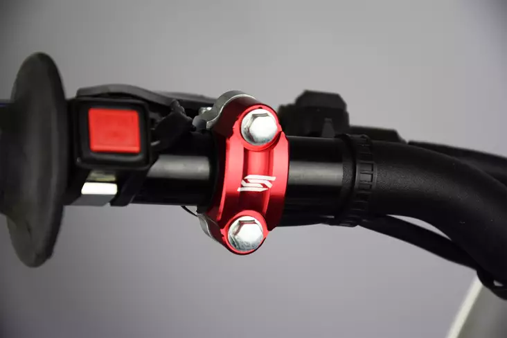 Scar Universal Rotating bar clamp - Red - Moottoripyörän käsisuojat - D269225 - 1