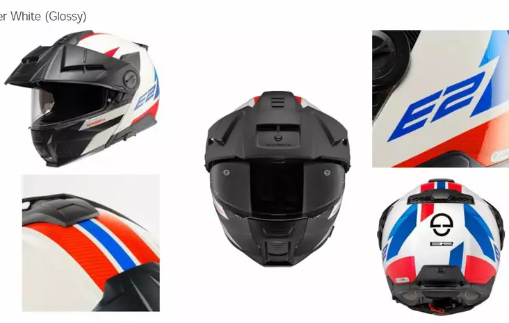 Schuberth Kypärä E2 Defender Valkoinen/Sininen - Avattavat kypärät - D456245 - 1