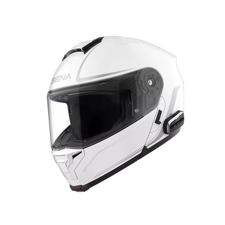 Sena Kypärä OutRush 2 Flip-up Mesh Valkoinen - Avattavat kypärät - D536285 - 1