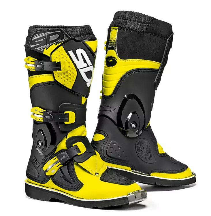 Sidi MX Saapas Flame Junior, fluo kelta/musta - Offroad ajosaappaat - D233795 - 1