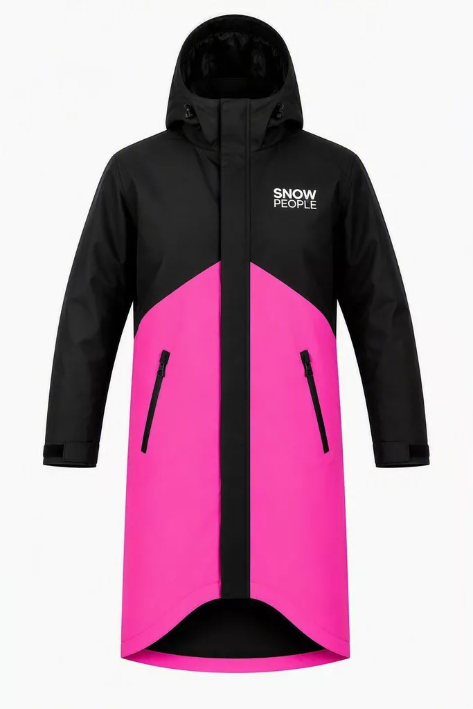 Snowpeople Shield Naisten Varikkotakki Musta/Pinkki - Kelkkailutakit - D546685 - 1