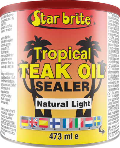 Star brite Tropical Teak Oil/Sealer Natur.Light Teak tropik.öljy 500ml - Veneen Tiikin & puun hoito - D259525 - 1