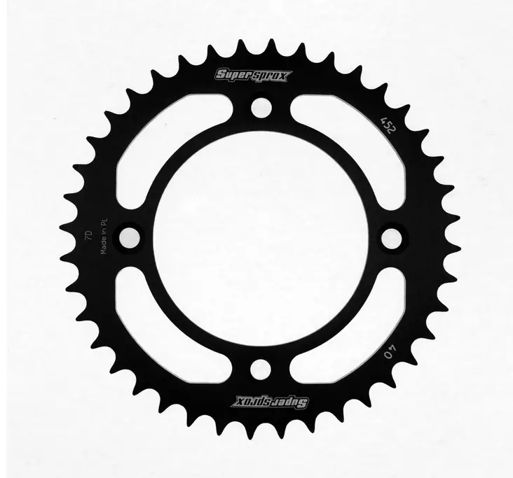 Supersprox Alumiini takaratas RAL-452:39 Musta - Moottoripyörän takarattaat - D306905 - 1