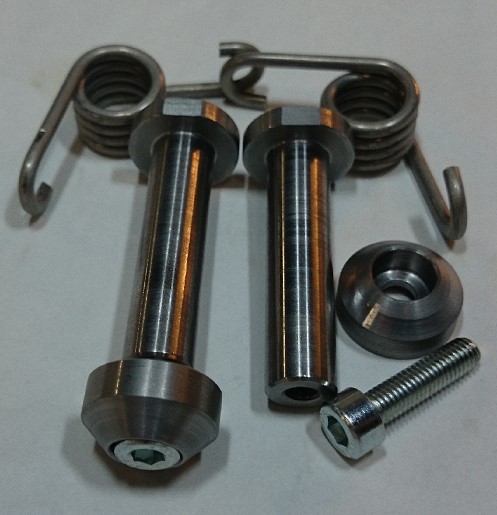 TMV Footpeg Pins Bolt-On 10mm + Springs KTM 05-15 - Moottoripyörän jalkatapit - D449665 - 1