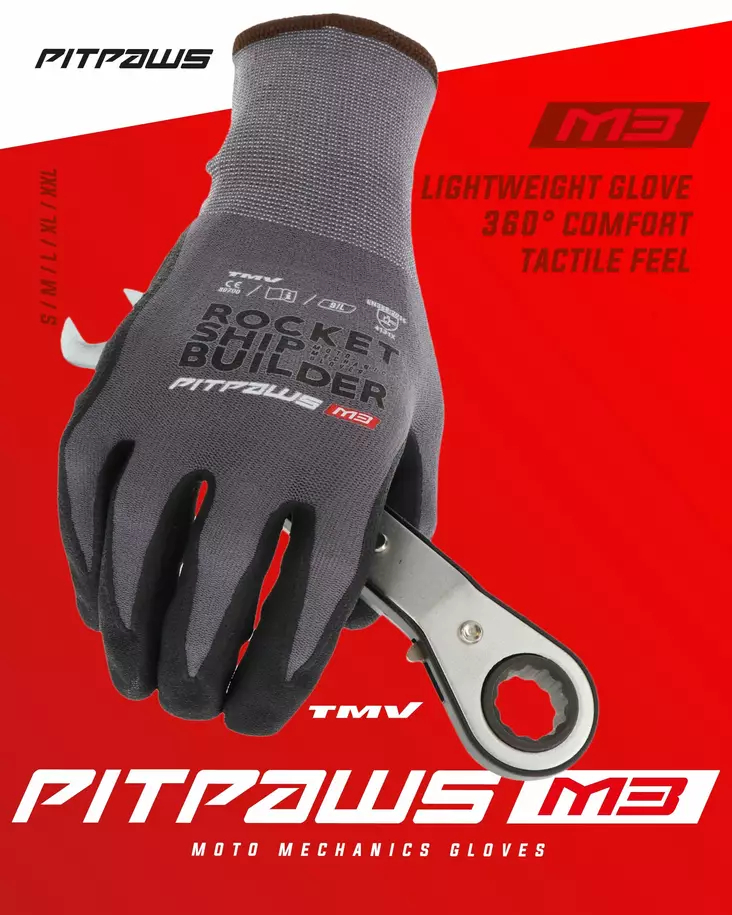 TMV Pitpaws gloves Black "Rocket ship builder" XXL - Öljynkäsittelyn tarvikkeet - D450085 - 1