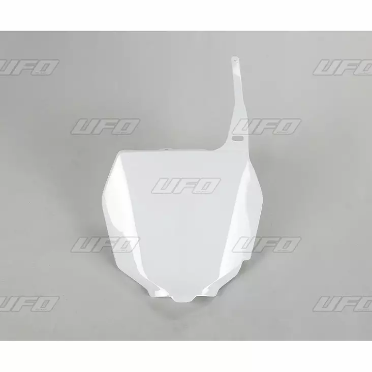 UFO Etunumerokilpi RM125/250 01-RMZ250/450 Valkoinen 041 - Moottoripyörän numerokilvet - D219645 - 1