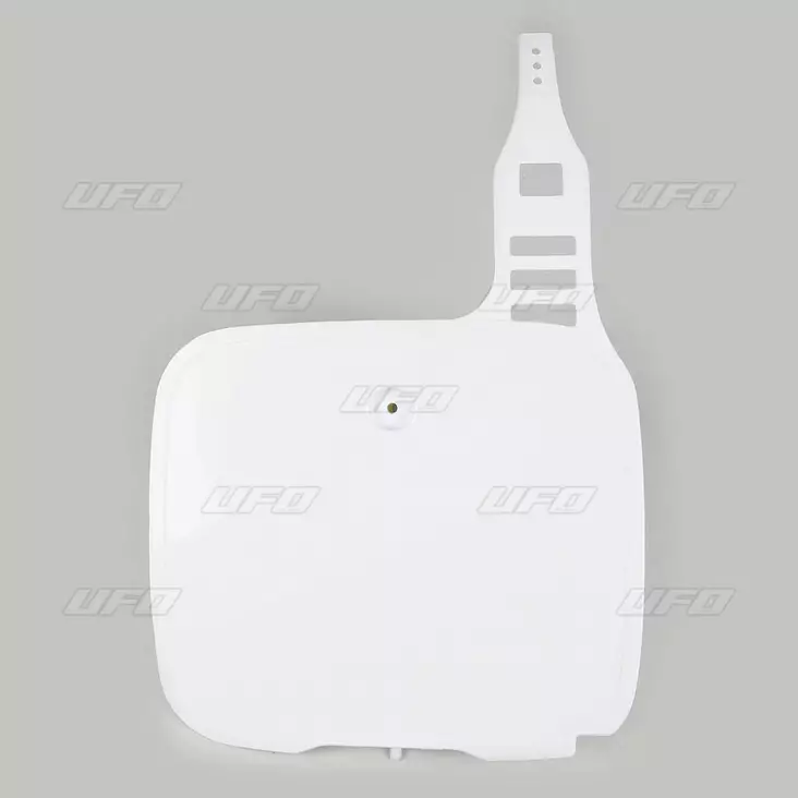 UFO Etunumerokilpi YZ125-490 86-91 Valkoinen 046 - Moottoripyörän numerokilvet - D219075 - 1