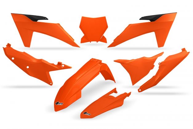 UFO Muovisarja 5-osainen Oranssi 127 KTM SX/SXF125-450 23-24 - Moottoripyörän muovisarjat - D456475 - 1