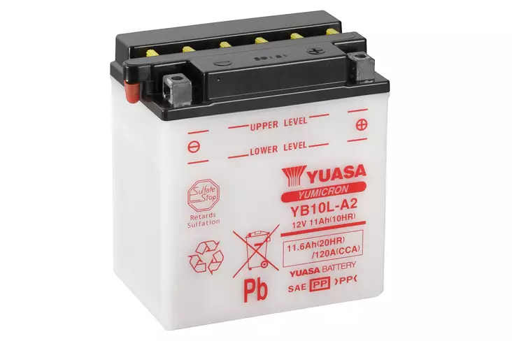 Yuasa akku YB10L-A2 (cp) Happopatruuna mukana (4) - Akut - D745 - 1