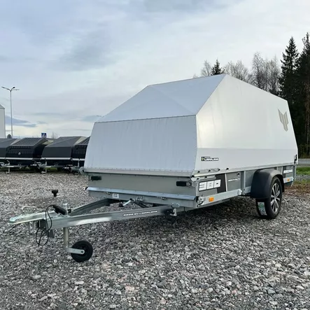 4P 380 R 380X150CM 750KG KUOMULLA ALU/KITKA VALKOINEN - BRP Perävaunut - 133196 - 1