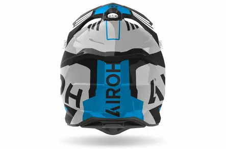 Airoh Kypärä Strycker Brave sininen grey kiiltävä - Offroad-kypärät - D481036 - 2