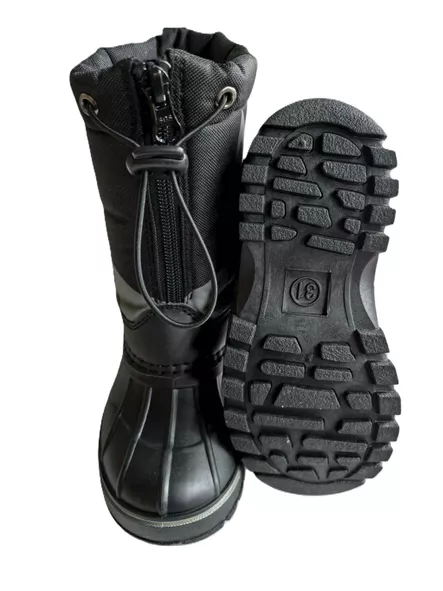 AMOQ Snowtime JNR Saappaat Musta/Harmaa - Kelkkakengät - D524076 - 2