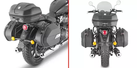 Givi Specific pannier holder ENFIELD SUPER METEOR 650 (23) - Moottoripyörän laukkujen kiinnityssarjat - D485516 - 1