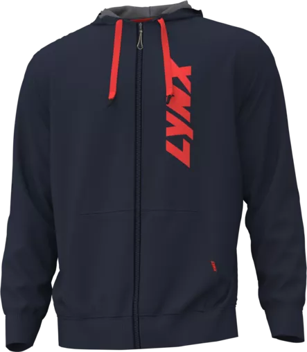 LYNX SIGNATURE ZIP-UP HOODIE MIESTEN NAVY - Lynx Vapaa-aika - 131196 - 1