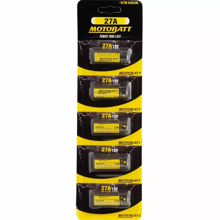 Motobatt 27A 12V Alkaline battery (5pcs) - Paristot - D278096 - 2