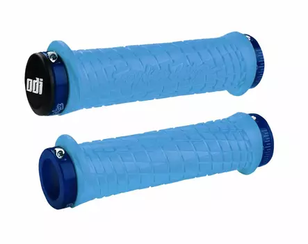 ODI LOCK-ON Grips Troy Lee Designs Signature Series Aqua W/Blue - Moottoripyörän kahvakumit - D510136 - 1