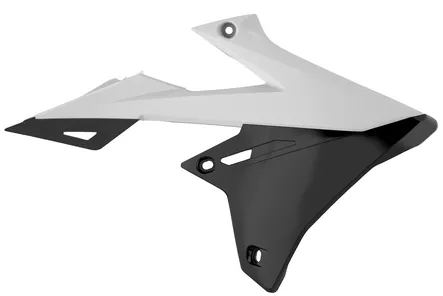 Polisport radiator scoops RMZ450(18-)/RMZ250(19-) white/black (5) - Moottoripyörän jäähdyttimen suojat - D345686 - 1