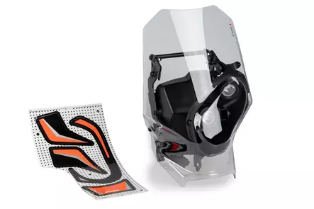 Puig Windshield Rally Ktm 500Exc-F Six Days C/Clear - Moottoripyörän tuulisuojat - D511096 - 1
