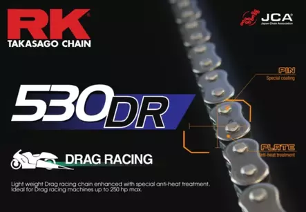 RK 530 DR Drag Race Chain - Ketjut 530 - D451346 - 1