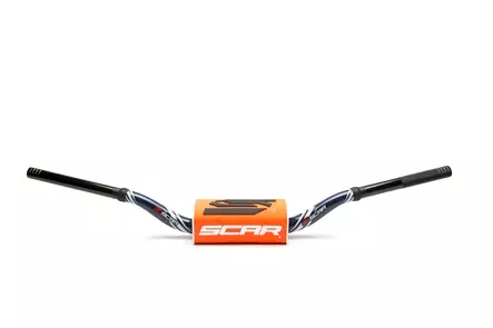 Scar Handlebar O² COLOR Ø28,6 (1 1/8”) - 65/85 Low Mini - DARK BLUE Bar - ORANGE - Moottoripyörän ohjaustangot - D480526 - 1