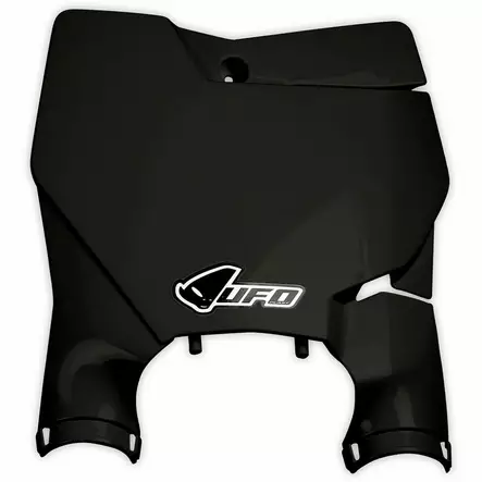 UFO Stadium Front number plate KTM 125/450 SX/SX-F 16- Black 001 - Moottoripyörän numerokilvet - D251286 - 1