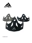 APEX AT300 Peak and Screws mattblack - Muut varaosat - D510446 - 1
