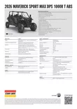 Can-Am 26 Maverick Sport MAX DPS 1000R ABS T2b Triple Black - Can-Am mönkijät 2026 mallisto - 142146 - 3